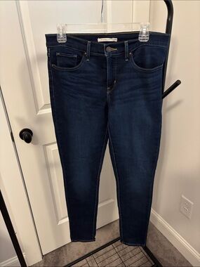 Levi's Deep Indigo High-Rise Skinny Jeans